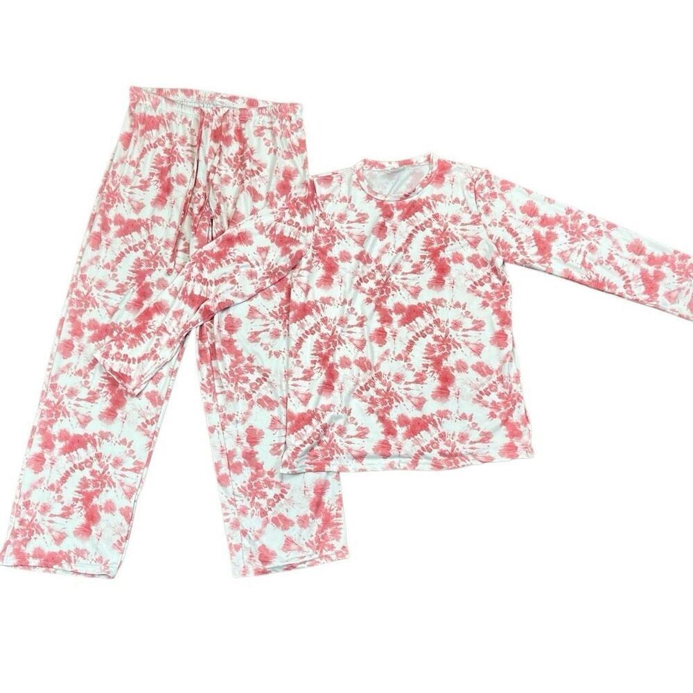 RE Real Essentials Tye Dye Pajama Set Medium